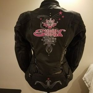 Scorpion women's leather biker jacket